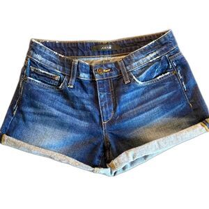 Vintage Y2K Joe’s Jeans Darla Whiskered Denim Shorts 4"  Sz 26